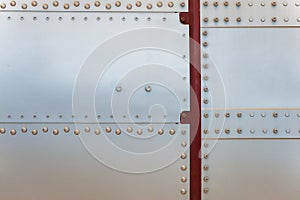 Abstract background of metal and rivets