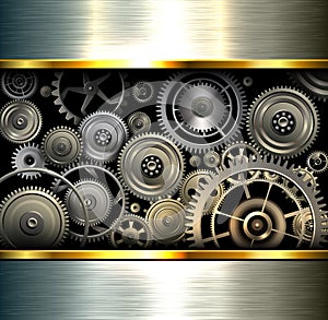 Abstract background metallic