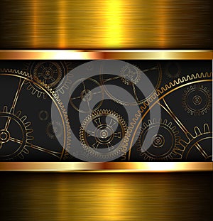 Abstract background metallic