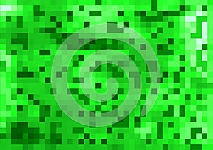 Abstract background minecraft green gradient geometric crystal mosaic