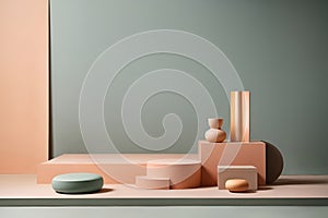 Abstract background minimal style for product branding. Mock up scene and empty space