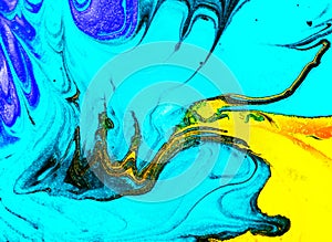 Abstract background of mixed oil paint