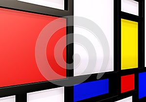 Abstract background with modernist wall or shelves