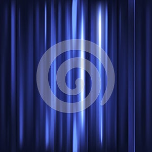 Abstract background. Motion blue vertical lines. Vector technolo