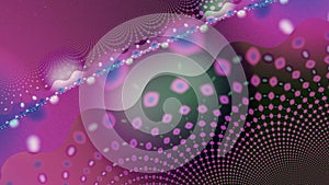 Abstract background with moving swirling ovals counterclockwise in black, brown, purple,green,orange