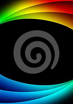 Abstract background with multi-coloured lines