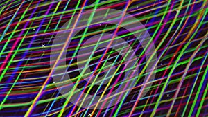 Abstract background with multicolored neon lines