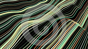 Abstract background of multicolored wave lines