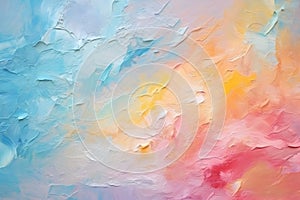 Abstract background with multiple colors, created by oil paint or dry brush strokes. Interesting and unique effect.