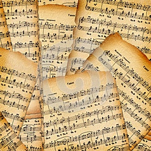 Abstract background with the music book