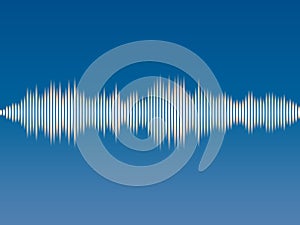 Abstract background music sound wave. Vector illustration