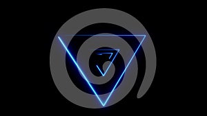 Abstract background with Neon Triangulars