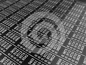 Abstract Background with Numbers