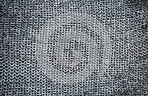 Abstract background with old metal chain mail