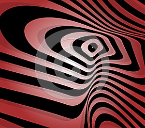 Abstract background with optical illusion effect