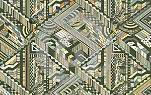 Abstract background with optical illusion