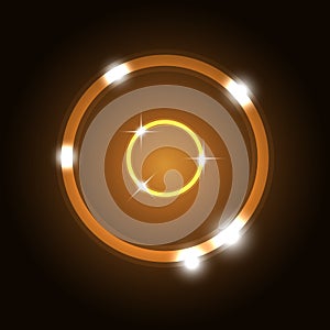 Abstract background with orange circles