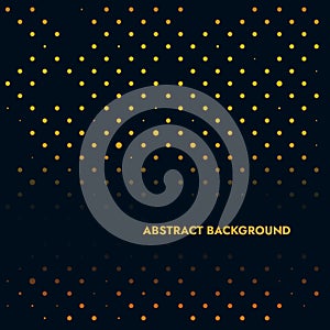 Abstract background orange dots of different shapes