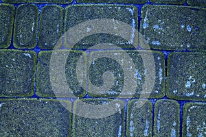 Abstract background of orange tile brick wall. Texture surface of stone wall