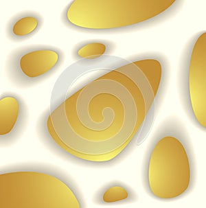 Abstract background from organic structure in white gold