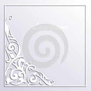 Abstract background with paper swirls