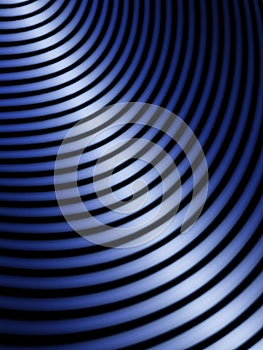 Abstract background of parallel blue lines on a black background