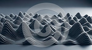 Abstract background of parametric waves for concept of technology, data, or modern design