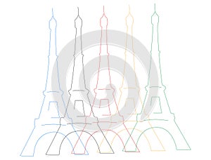 Abstract background, Paris.. Simple linear image