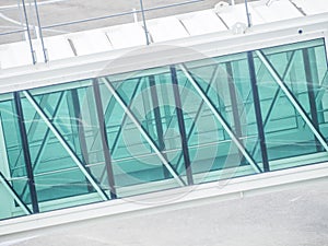 Abstract background of part of jetway photo