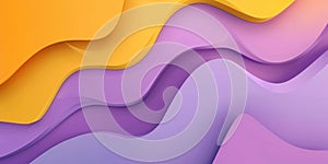 Abstract background with pastel violet and orange curved shapes