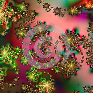 Abstract Background pattern in Christmas Holiday Colors