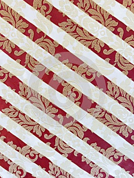 abstract background pattern of overlapping and alternating arabesques in art nouveau style