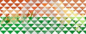 Abstract background pattern, with triangles, squares, paint strokes and splashes