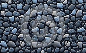 Abstract background of pebble stone wall texture for design