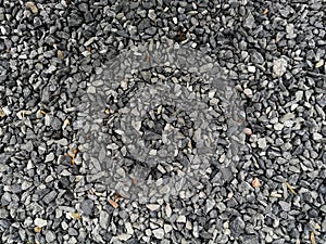 Abstract background with pebbles small round sea stones Beach rocks Texture material nature, Rock the specifics, grey black color