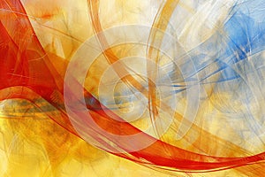 abstract background photograph with red and orange tones and curves with colors