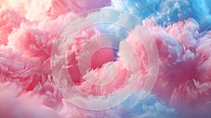 Abstract Background Pink Blue Cloudscape Illustration