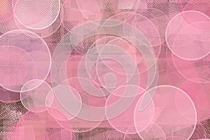 Abstract background of pink circles