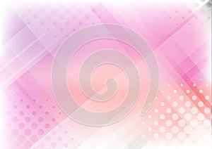 Abstract background pink and gray geometric shapes overlapping with halftone effect