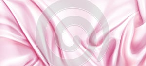 Abstract background with pink silk cloth