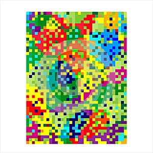 Abstract Background Pixel Art
