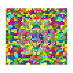 Abstract Background Pixel Art