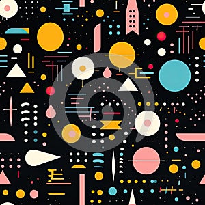 Abstract background of planets, comets and disks. An element of design design. Generated by AI