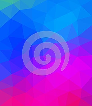 Abstract background poly pink blue