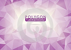 Abstract background. Pink Polygon on a mesh background. vector illustration.