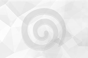 Abstract background of polygons on white background.