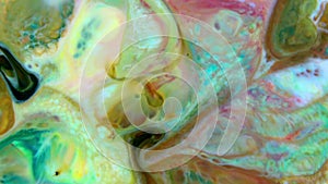 Abstract background with psychedelic painting in colorful vivid colors