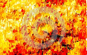 Abstract background. Psychedelic texture of brush strokes of colored paint of blurred lines and spots of different shapes and