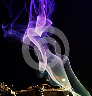 Abstract background Purple Smoke abstract background