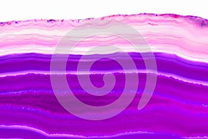 Abstract background - purple triped agate slice mineral